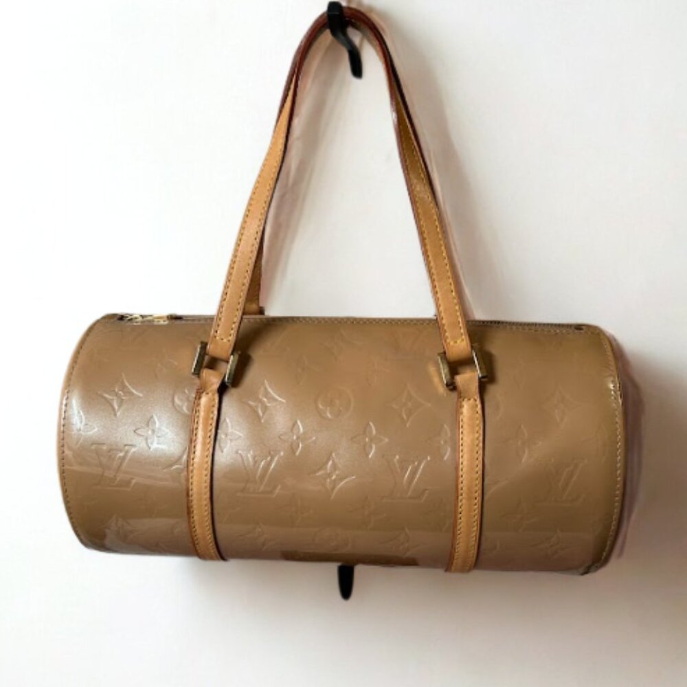 Vintage LV AUTH Bedford Handbag Beige Vernis - Picture 2 of 14